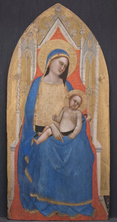 Madonna ja lapsi Enthroned, n. 1350. tekijältä Master of San Lucchese