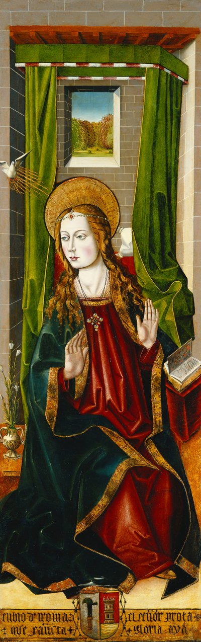 Magdalenan taivaaseenasto; ja Annunciation tekijältä Master of Santa Maria de la