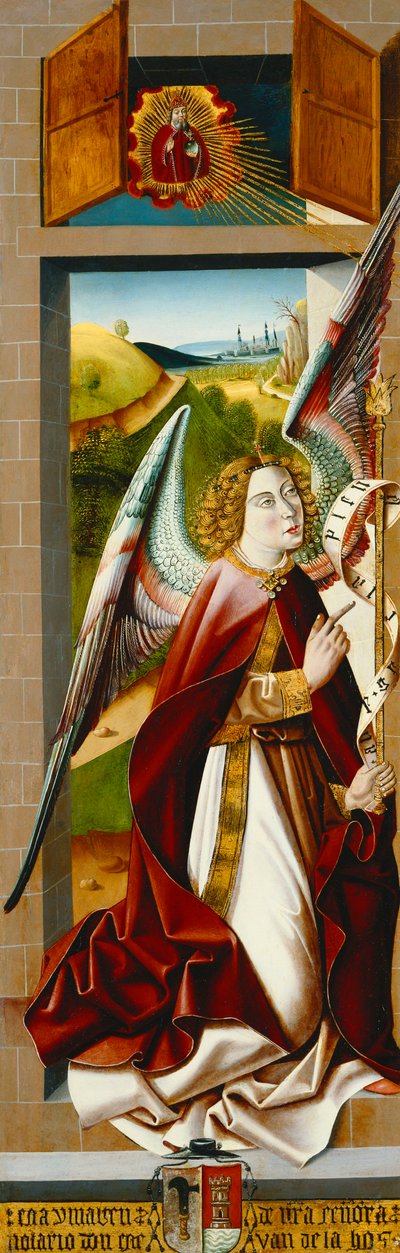 Magdalenan taivaaseenasto; ja Annunciation tekijältä Master of Santa Maria de la