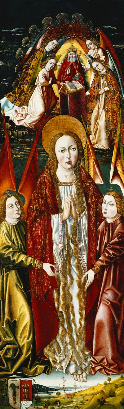 Magdalenan taivaaseenasto; ja Annunciation tekijältä Master of Santa Maria de la