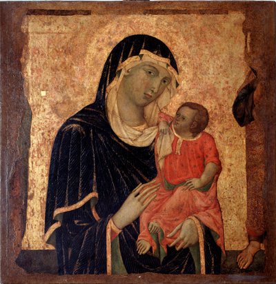 Neitsyt lapsen kanssa (maalaus, noin 1350) tekijältä Master of Santa Maria di Castello