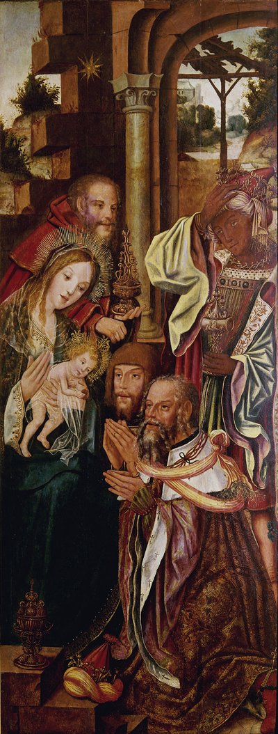 Kuninkaiden palvonta, n. 1510 tekijältä Master of Sardoal