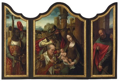 Taikaiden palvonta tekijältä Master of the Antwerp Adoration