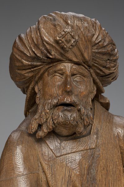 Seisova hahmo, yksityiskohta tekijältä Master of the Arenberg Lamentation