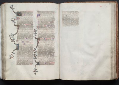 Gothan messali: Fol. 102r, teksti, c. 1375. tekijältä Master of the Boqueteaux