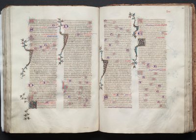 Gothan messali: Fol. 106r, teksti, c. 1375. tekijältä Master of the Boqueteaux