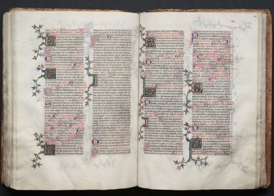 Gothan messali: Fol. 115v, teksti, c. 1375. tekijältä Master of the Boqueteaux