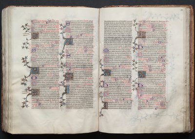 Gothan messali: Fol. 122r, Teksti, c. 1375. tekijältä Master of the Boqueteaux