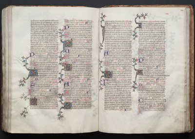 Gothan messali: Fol. 124r, Teksti, c. 1375. tekijältä Master of the Boqueteaux