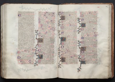 Gothan messali: Fol. 127v, teksti, c. 1375. tekijältä Master of the Boqueteaux