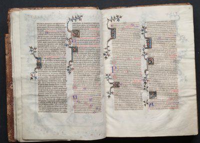 Gothan messali: Fol. 12r, Teksti , c. 1375. tekijältä Master of the Boqueteaux