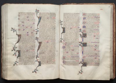 Gothan messali: Fol. 130r, Teksti, c. 1375. tekijältä Master of the Boqueteaux