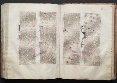 Gothan messali: Fol. 133r, teksti, c. 1375. tekijältä Master of the Boqueteaux