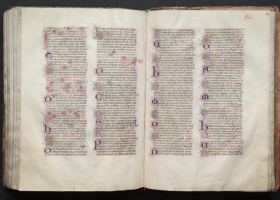 Gothan messali: Fol. 138r, teksti, c. 1375. tekijältä Master of the Boqueteaux