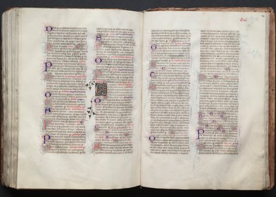 Gothan messali: Fol. 139v, teksti, c. 1375. tekijältä Master of the Boqueteaux