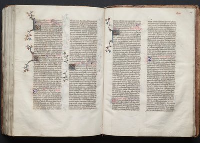 Gothan messali: Fol. 145r, teksti, c. 1375. tekijältä Master of the Boqueteaux