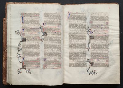 Gothan messali: Fol. 14r, Teksti , c. 1375. tekijältä Master of the Boqueteaux