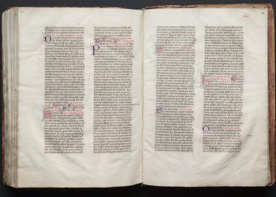 Gothan messali: Fol. 152v, teksti, c. 1375. tekijältä Master of the Boqueteaux