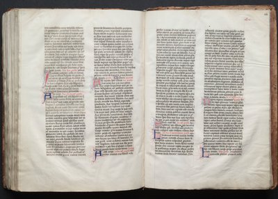 Gothan messali: Fol. 153v, teksti, c. 1375. tekijältä Master of the Boqueteaux