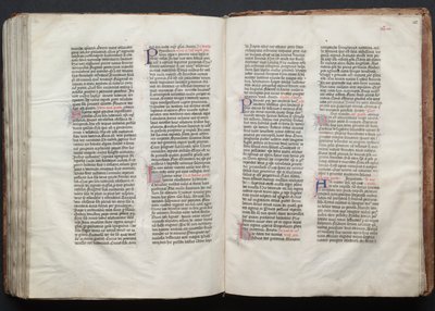 Gothan messali: Fol. 154v, teksti, c. 1375. tekijältä Master of the Boqueteaux
