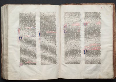 Gothan messali: Fol. 156r, teksti, c. 1375. tekijältä Master of the Boqueteaux