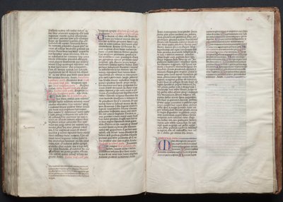 Gothan messali: Fol. 156v, teksti, c. 1375. tekijältä Master of the Boqueteaux