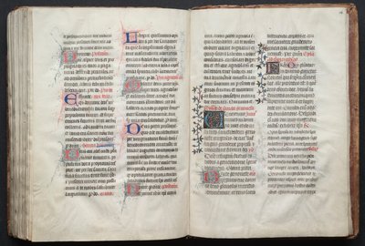 Gothan messali: Fol. 161r, teksti, c. 1375. tekijältä Master of the Boqueteaux