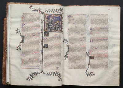 Gothan messali: Fol. 18r, Teksti, c. 1375. tekijältä Master of the Boqueteaux