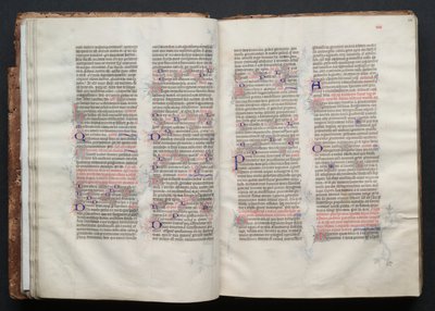 Gothan messali: Fol. 23v, teksti, c. 1375. tekijältä Master of the Boqueteaux