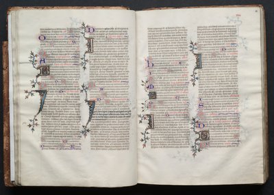 Gothan messali: Fol. 28r, Teksti, c. 1375. tekijältä Master of the Boqueteaux