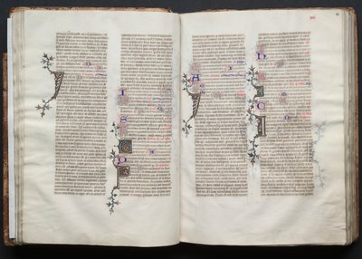 Gothan messali: Fol. 33r, teksti, c. 1375. tekijältä Master of the Boqueteaux