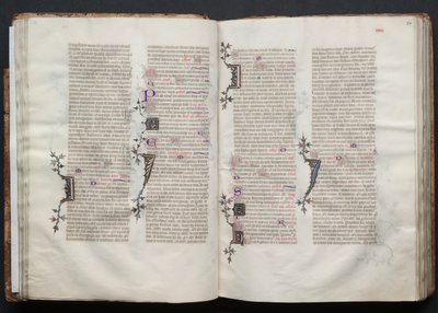 Gothan messali: Fol. 33v, teksti, c. 1375. tekijältä Master of the Boqueteaux
