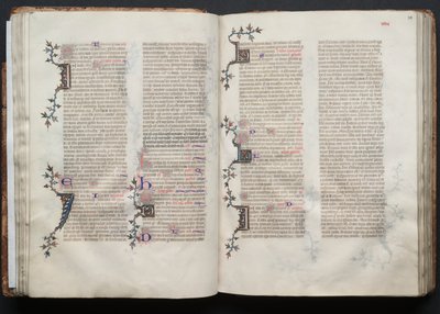 Gothan messali: Fol. 38r, Teksti, c. 1375. tekijältä Master of the Boqueteaux