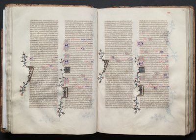 Gothan messali: Fol. 42r, Teksti, c. 1375. tekijältä Master of the Boqueteaux