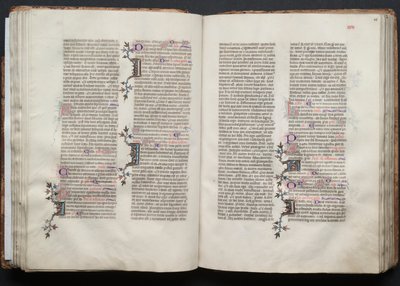 Gothan messali: Fol. 46r, Teksti, c. 1375. tekijältä Master of the Boqueteaux