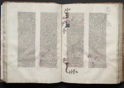 Gothan messali: Fol. 47v, teksti, c. 1375. tekijältä Master of the Boqueteaux