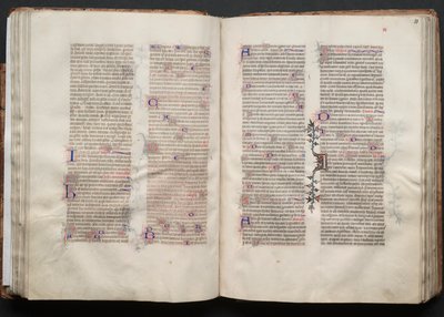 Gothan messali: Fol. 51r, Teksti, c. 1375. tekijältä Master of the Boqueteaux