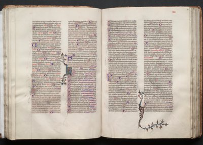 Gothan messali: Fol. 54r, Teksti, c. 1375. tekijältä Master of the Boqueteaux