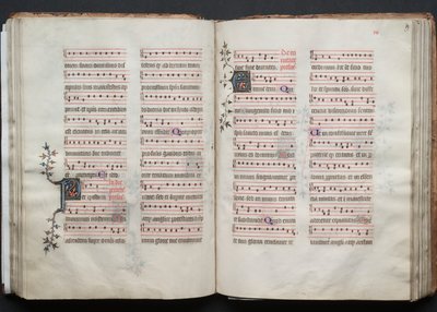 Gothan messali: Fol. 59r, Teksti, c. 1375. tekijältä Master of the Boqueteaux