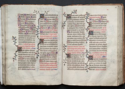 Gothan messali: Fol. 66r, teksti, c. 1375. tekijältä Master of the Boqueteaux
