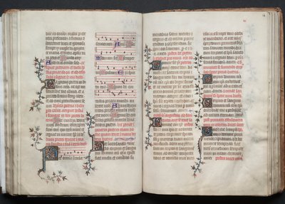 Gothan messali: Fol. 67v, teksti, c. 1375. tekijältä Master of the Boqueteaux