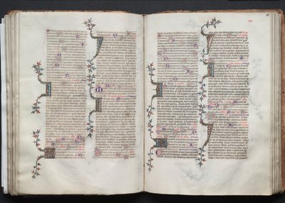 Gothan messali: Fol. 81r, Teksti, c. 1375. tekijältä Master of the Boqueteaux