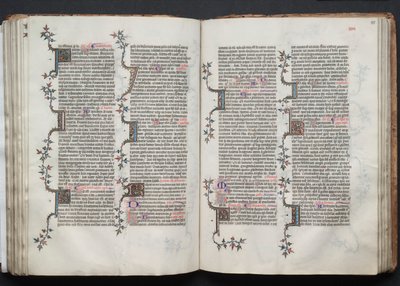 Gothan messali: Fol. 84v, teksti, c. 1375. tekijältä Master of the Boqueteaux