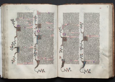 Gothan messali: Fol. 87r, Teksti , c. 1375. tekijältä Master of the Boqueteaux