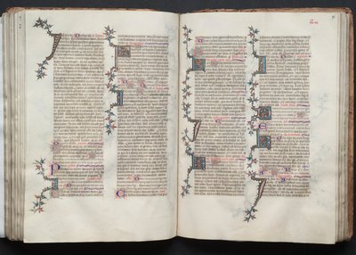 Gothan messali: Fol. 96r, Teksti, c. 1375. tekijältä Master of the Boqueteaux