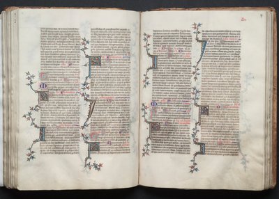 Gothan messali: Fol. 97r, Teksti, c. 1375. tekijältä Master of the Boqueteaux