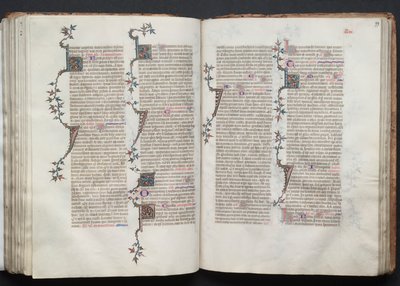 Gothan messali: Fol. 99r, Teksti, c. 1375. tekijältä Master of the Boqueteaux