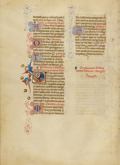 Alkuperäinen D: Saint Catherine tekijältä Master of the Brussels Initials