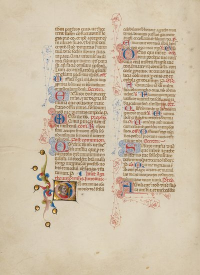 Alkukirjain G: Saint Agatha tekijältä Master of the Brussels Initials
