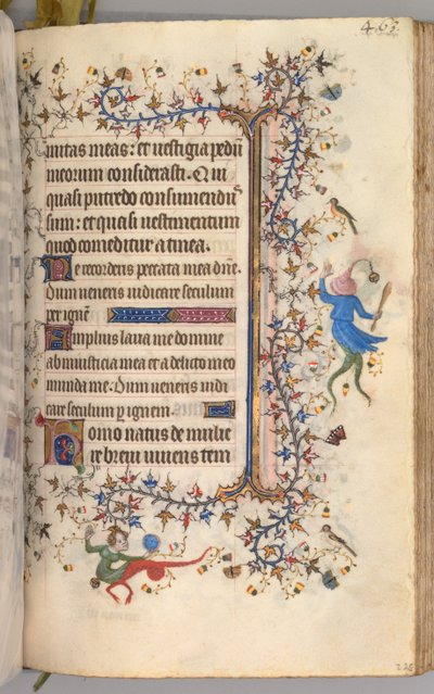 Kaarle Aatelisen, Navarran kuninkaan tunnit 1361-1425: fol. 226r, Teksti, c. 1405. tekijältä Master of the Brussels Initials and Associates